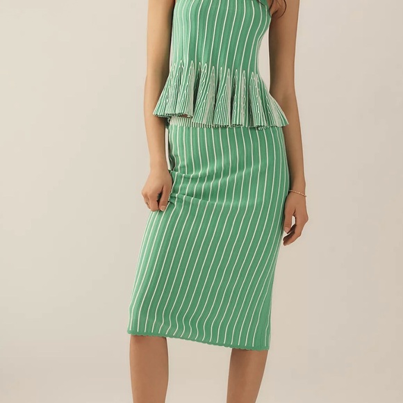 Maeve Ruffled Peplum Knit Tank Top | Anthropologie | NWT | Size XL - Picture 3 of 4